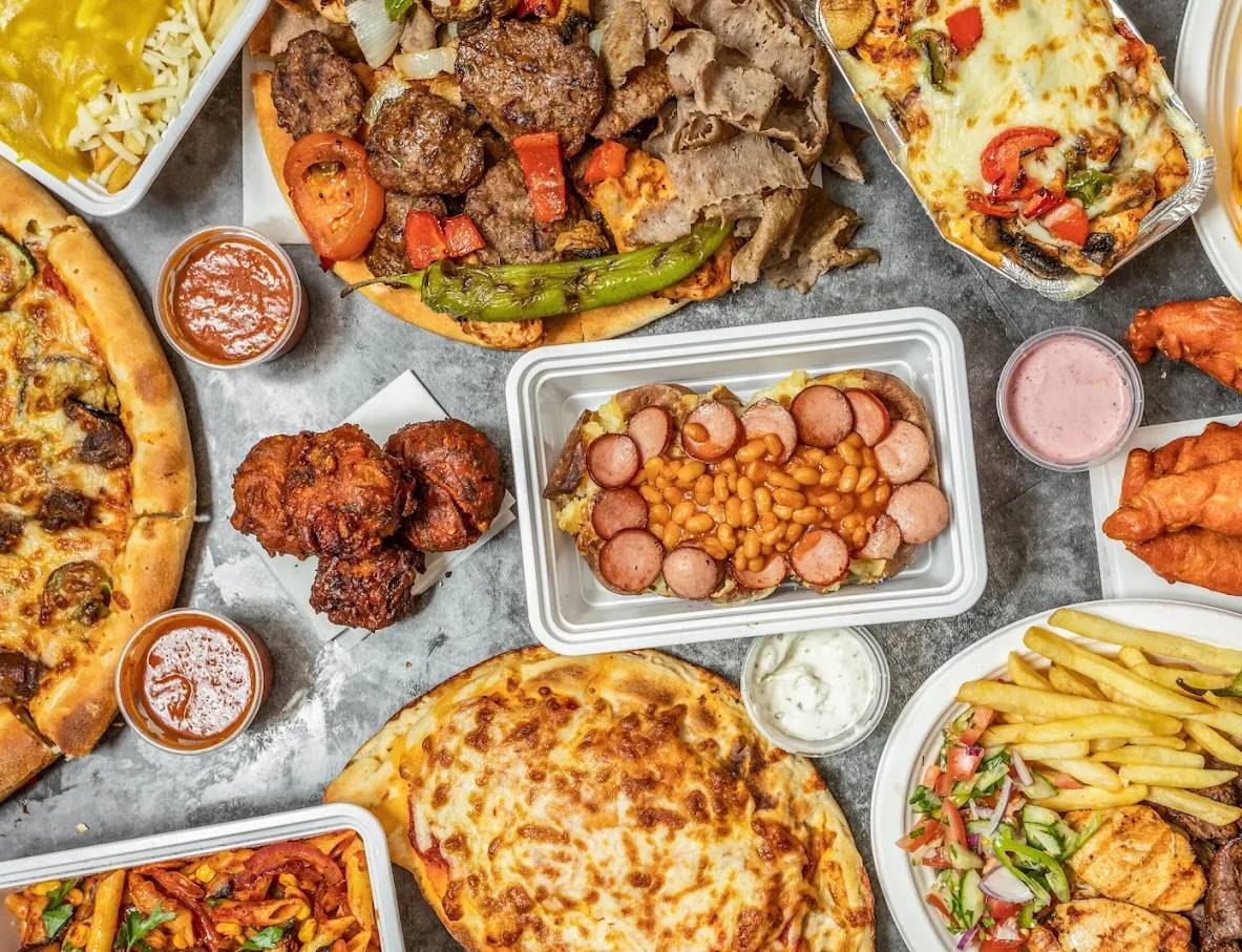 a wide range of food served at Istanbul Pizza & Kebab House Dunfermline